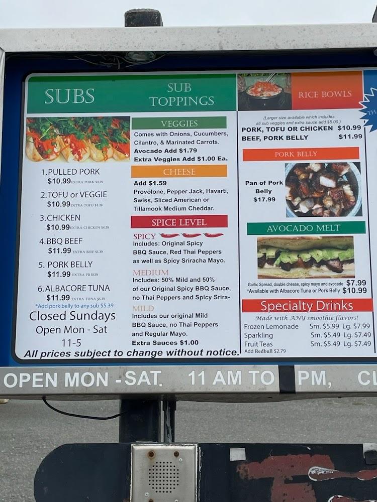 Z and J Asian Subs Menu image 4